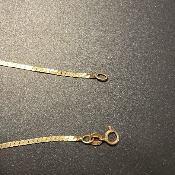 Vintage 14K Yellow Gold Rare Solid S Design Herringbone 7” Bracelet 🦋Firm Price🦋 - Picture 3 of 9